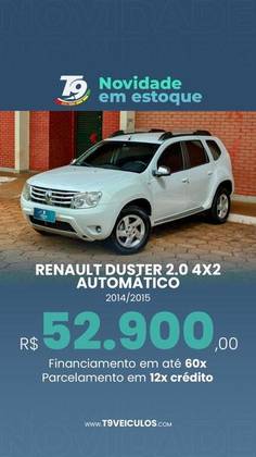 RENAULT DUSTER 2.0 DYNAMIQUE 4X2 16V FLEX 4P AUTOMÁTICO